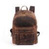 Brown Leather Backpack - Image 3