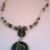 Genuine Tree Agate and Sterling Silver Necklace - Image 2