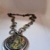 Chunky Abalone and Metal Necklace - Image 2
