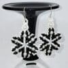 Timeless Black and White Pearl Earrings - Image 2