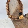 Leopard Spotted Wood Bead Bracelet - Image 4
