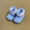 Adorable Crochet Baby Set Booties and Mittens Size Newborn - Image 5
