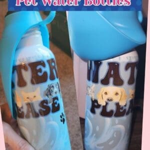 Pet Water Bottle with Silicone lid 2