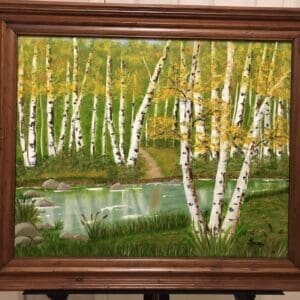 Creekside Birch Trees Original