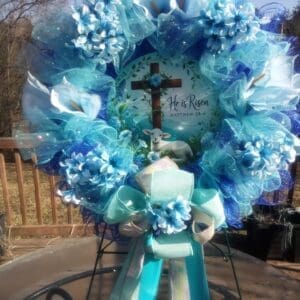 Beautiful He Is Risen Easter Wreath