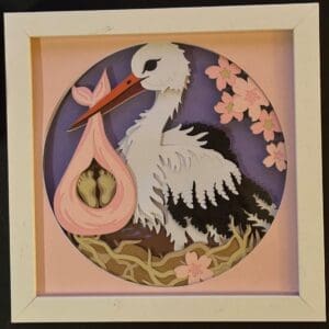 Beautiful Stork Delivering Baby