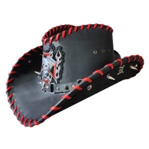 Biker skull engine patch black