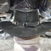Bounty Hunter Black Leather Hat - Image 6