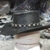 Bounty Hunter Black Leather Hat - Image 2