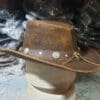 Buffalo Coin Distressed Crazy Horse Leather Cowboy Hat - Image 4