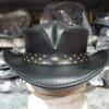 Buffalo Coin Rambler Cowboy Black Leather Hat - Image 3