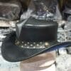 Buffalo Coin Rambler Cowboy Black Leather Hat - Image 2