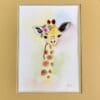 Charming Giraffe Original Watercolor Painting - Image 3