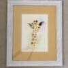 Charming Giraffe Original Watercolor Painting - Image 4