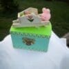 Charming Handpainted Easter Trinket Box - Image 2