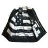 Club Style Biker Canvas and Leather Vest - Image 3