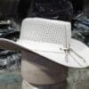 Cool Breeze White Leather Rodeo Hat - Image 5