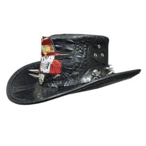 Cowboy Skull Black Crocodile