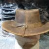Crazy Horse Waxed Leather Bush Hat - Image 9