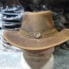Crazy Horse Waxed Leather Bush Hat - Image 6