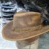 Crazy Horse Waxed Leather Bush Hat - Image 5