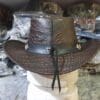Crocodile Leather Iconic Cowboy Hat - Image 6