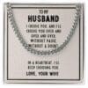 Cuban Link Chain to My Husband, I Choose You and I'll Choose You Over and Over - Image 8