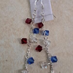 Dazzling crystal dangle earrings