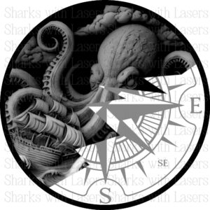 Sensational Depth Map Octo Compass with and without Decoration Ring