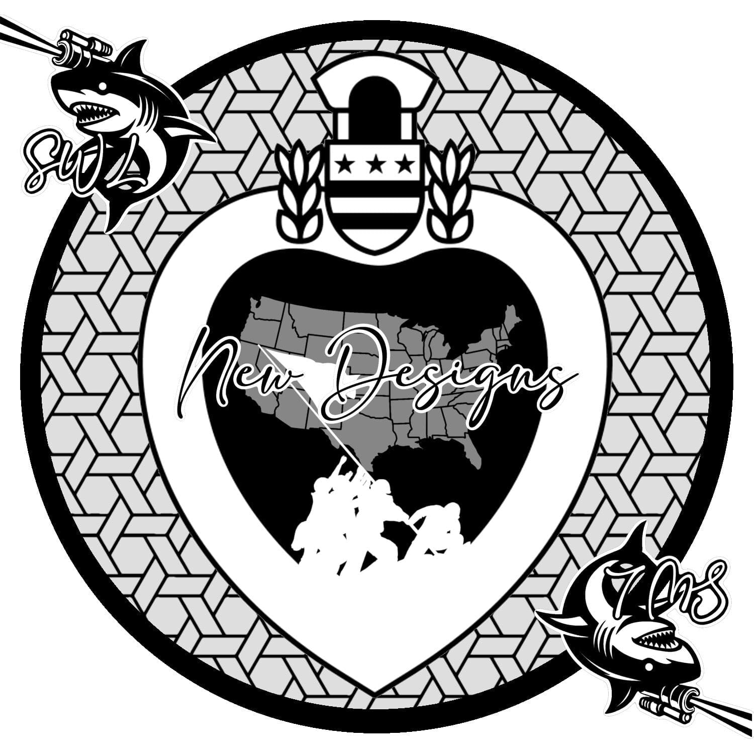 Depth map svg america purple heart digital download Depth map svg america purple heart digital download