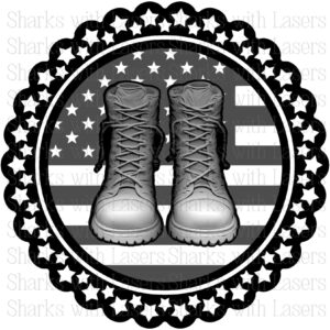 Celebrating Valor Depth Map STL Boots on the Ground