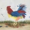Dynamic Rooster Watercolor Painting - Image 2
