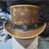 El Dorado Pocker Band Leather Top Hat - Image 3