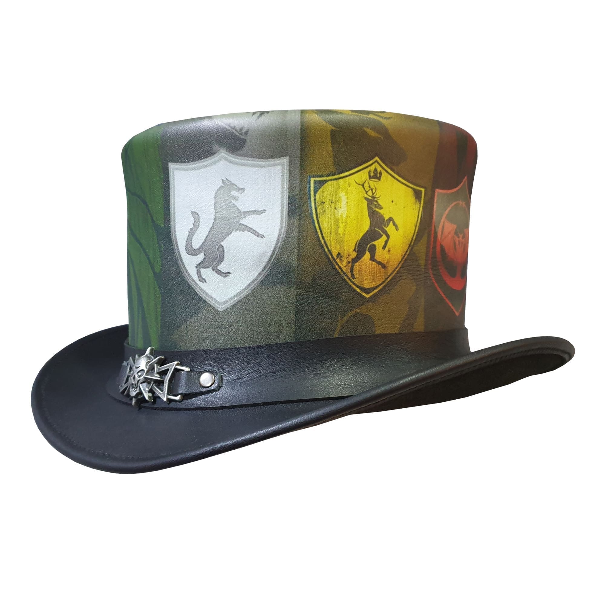 El dorado zodiac signs theme leather top hat El dorado zodiac signs theme leather top hat