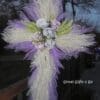 Handmade Lilac and White Cross Wreath
