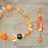 Fun Stretch Bracelet in Orange and Green