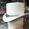 Ghost Rider White Leather Top Hat - Image 2