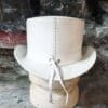 Ghost Rider White Leather Top Hat - Image 6