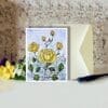Golden Roses Floral Art Greeting Card - Image 2
