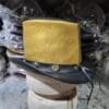 Gothic Red Eye Skull Gold Edition Mens Leather Top Hat - Image 5