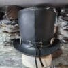 Guns N Roses Guitarist Inspired Black Leather Top Hat - Image 6