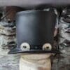 Guns N Roses Guitarist Inspired Black Leather Top Hat - Image 4