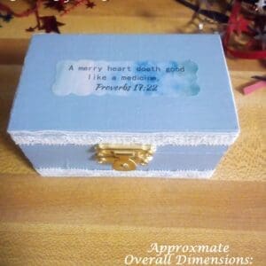 Hand Painted Scripture Trinket Box