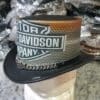 Iconic Bikers Black Leather Top Hat - Image 2