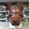 Leather Dog Mask Hood - Image 4