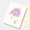 Lilac Rose Floral Art Greeting Card