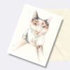 Look Into My Eyes Cat Nature Art Greeting Card - Image 2