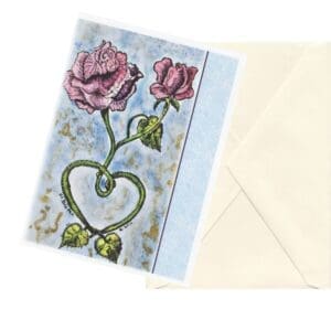 Love rose 3 watercolor floral