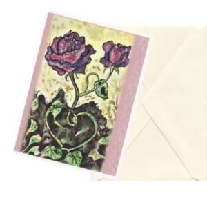 Love rose watercolor floral