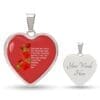 Luxury Heart Pendant Necklace Forever I love You - Image 3